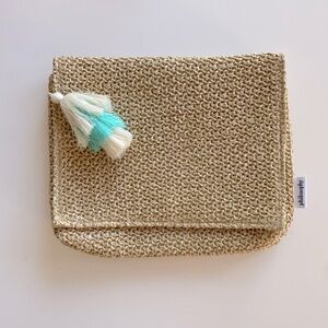 Philosophy Straw Woven Pouch